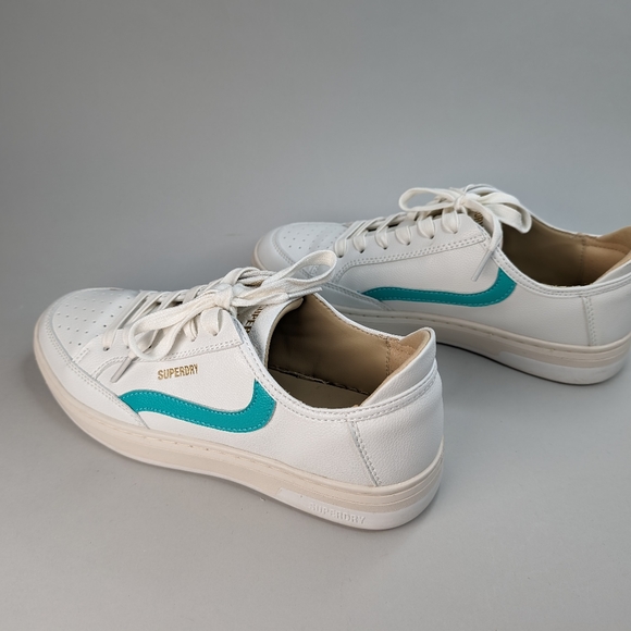 SUPERDRY Vegan Basket Low Top Trainers Shoes Size 8 - Picture 4 of 9